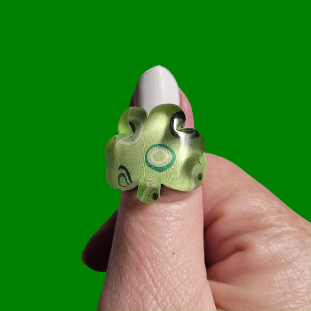 St. Patrick's Day Acrylic Ring or Lucky Ring - NWOT